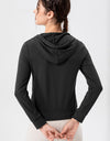 Drawstring Zip Up Hooded Active Outerwear