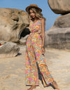 V-Neck Wide Leg Jumpsuit