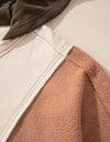 Plus Size Color Block Long Sleeve Hoodie