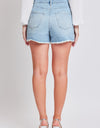 YMI Jeanswear Distressed Frayed Hem Denim Shorts