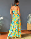 Twisted Printed V-Neck Cami Dress
