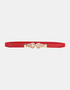 Zinc Alloy Buckle PU Leather Belt