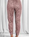 Full Size Leopard Drawstring Pocketed Pants