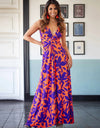 Twisted Printed V-Neck Cami Dress