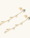 1.38 Carat Moissanite 925 Sterling Silver Leaf Earrings