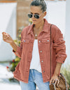 Distressed Raw Hem Denim Jacket