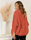 Open Front  Cardigan with Pockets