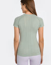 Round Neck Short Sleeve Active T-Shirt