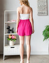 Heimish Full Size Texture High Waist Tied Shorts