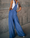 Wide Leg Denim Overalls