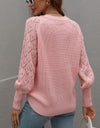 Rib-Knit Plunge Raglan Sleeve Cardigan