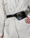 Irregular PU Leather Belt