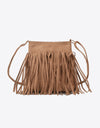 Adored PU Leather Crossbody Bag with Fringe