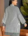 Plus Size Open Front Longline Cardigan