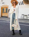 Full Size Collared Open Front Duster Cardigan