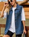 Button Down Denim Vest