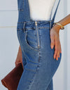 Raw Hem Denim Overall