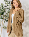 Basic Bae Full Size Ribbed Cocoon Cardigan