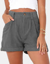 Full Size High Waist Shorts with Pockets
