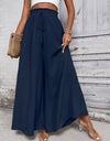 Tied High Waist Wide Leg Pants