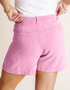 HYFVE High Waist Pleated Linen Shorts