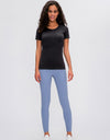 Round Neck Short Sleeve Active T-Shirt