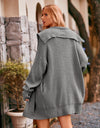 Dropped Shoulder Long Sleeve Cardigan
