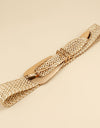 Irregular Buckle Braid Belt