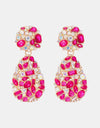 Teardrop Shape Zinc Alloy Dangle Earrings