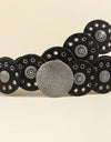 Round Shape PU Leather Belt