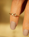 925 Sterling Silver Inlaid Zircon Fish Ring
