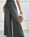 Wide Waistband Relax Fit Long Pants