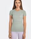 Round Neck Short Sleeve Active T-Shirt