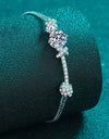 2 Carat Moissanite 925 Sterling Silver Bracelet