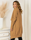 Long Sleeve Open Front Longline Cardigan