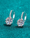 4 Carat Moissanite 925 Sterling Silver Earrings