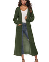 Long Sleeve Open Front Buttoned Cardigan