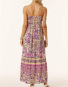 Printed Scoop Neck Midi Cami Dress