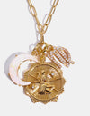 Constellation and Moon Pendant Copper Necklace
