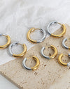 18K Gold-Plated Huggie Earrings