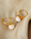 18K Gold-Plated Bead Dangle Earrings