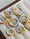 18K Gold-Plated Huggie Earrings
