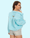 Distressed Distressed Button Up Denim Jacket