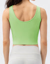 Round Neck Wide Strap Active Tank