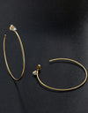 Adored 925 Sterling Silver Moissanite Hoop Earrings