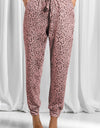 Full Size Leopard Drawstring Pocketed Pants