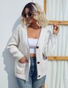 Button Down V-Neck Cardigan with Pockets