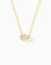 18K Gold-Plated 925 Sterling Silver Zircon Heart Necklace