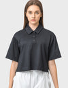 Half Button Short Sleeve Active T-Shirt