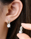 1 Carat Moissanite 925 Sterling Silver Earrings